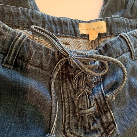 Anthropologie Cloth and stone denim joggers - Picture 3 of 6